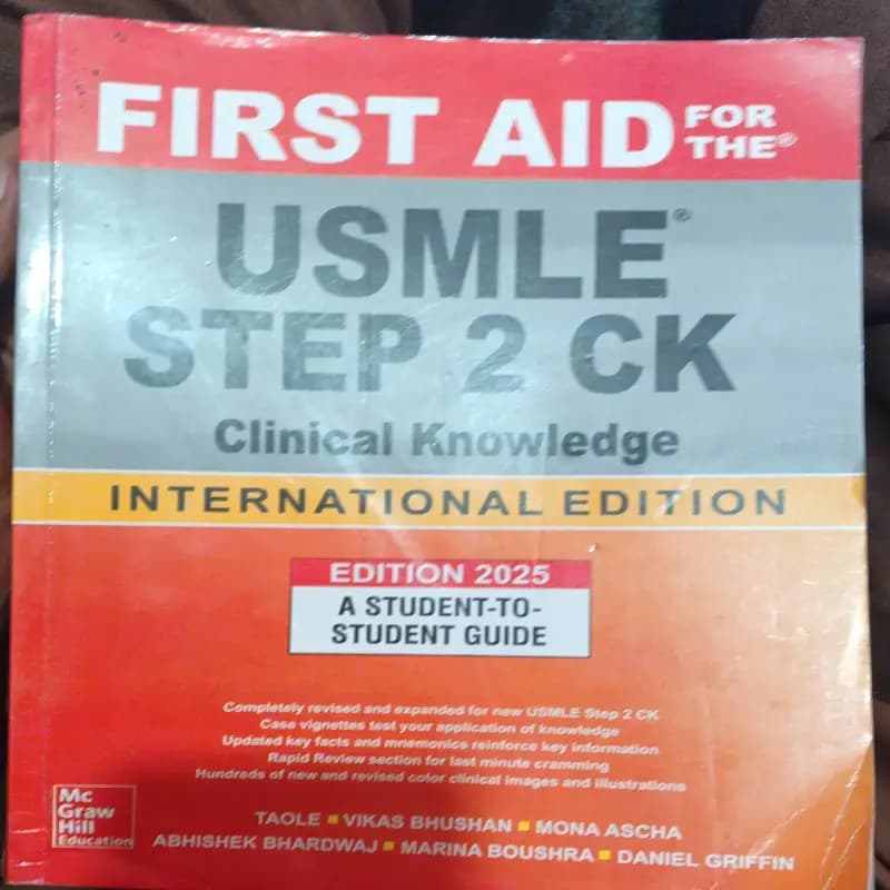First Aid USMLE step 2ck