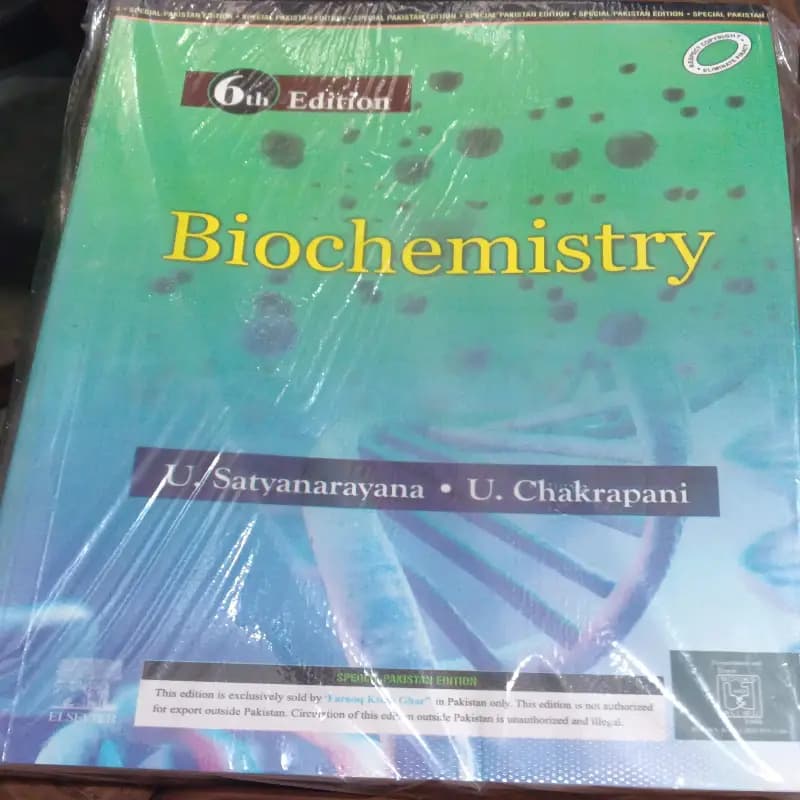 Biochemistry satyannarayana
